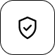 Shield with a checkmark indicating verified security.