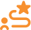 Icon for adding to favorites (star above a curved swoosh)