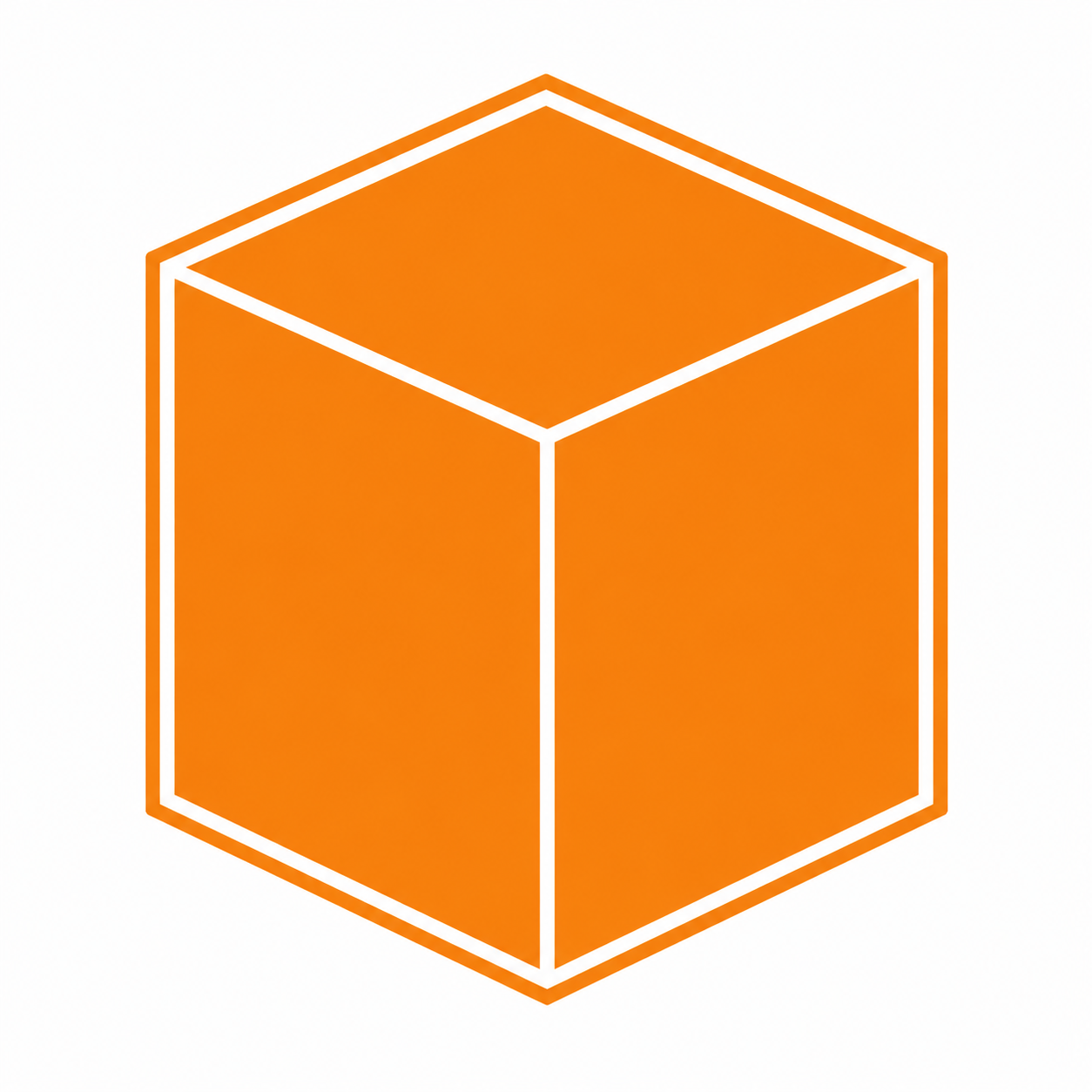 ChatGPT Image Aug 11 2026 at 09_47_29 AM - Webtonic - Webtonic Orange 3D cube outline seen in isometric view on a white background